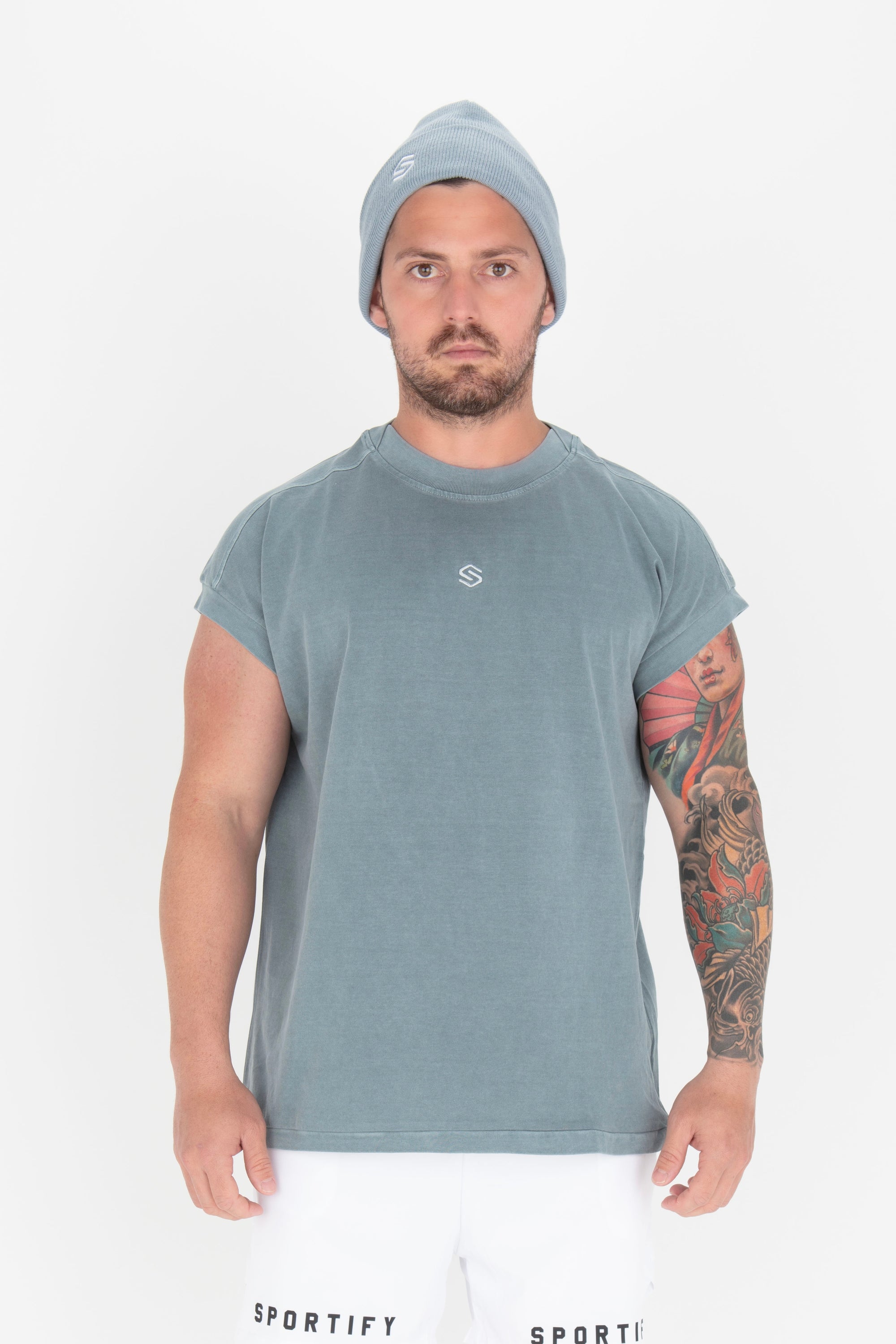 Stone Wash Oversized Tee - Spruce – sportifyactivewear™