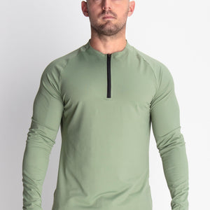 Cloudful Thumb Inserts Long Sleeves Shirt - Smoke Green