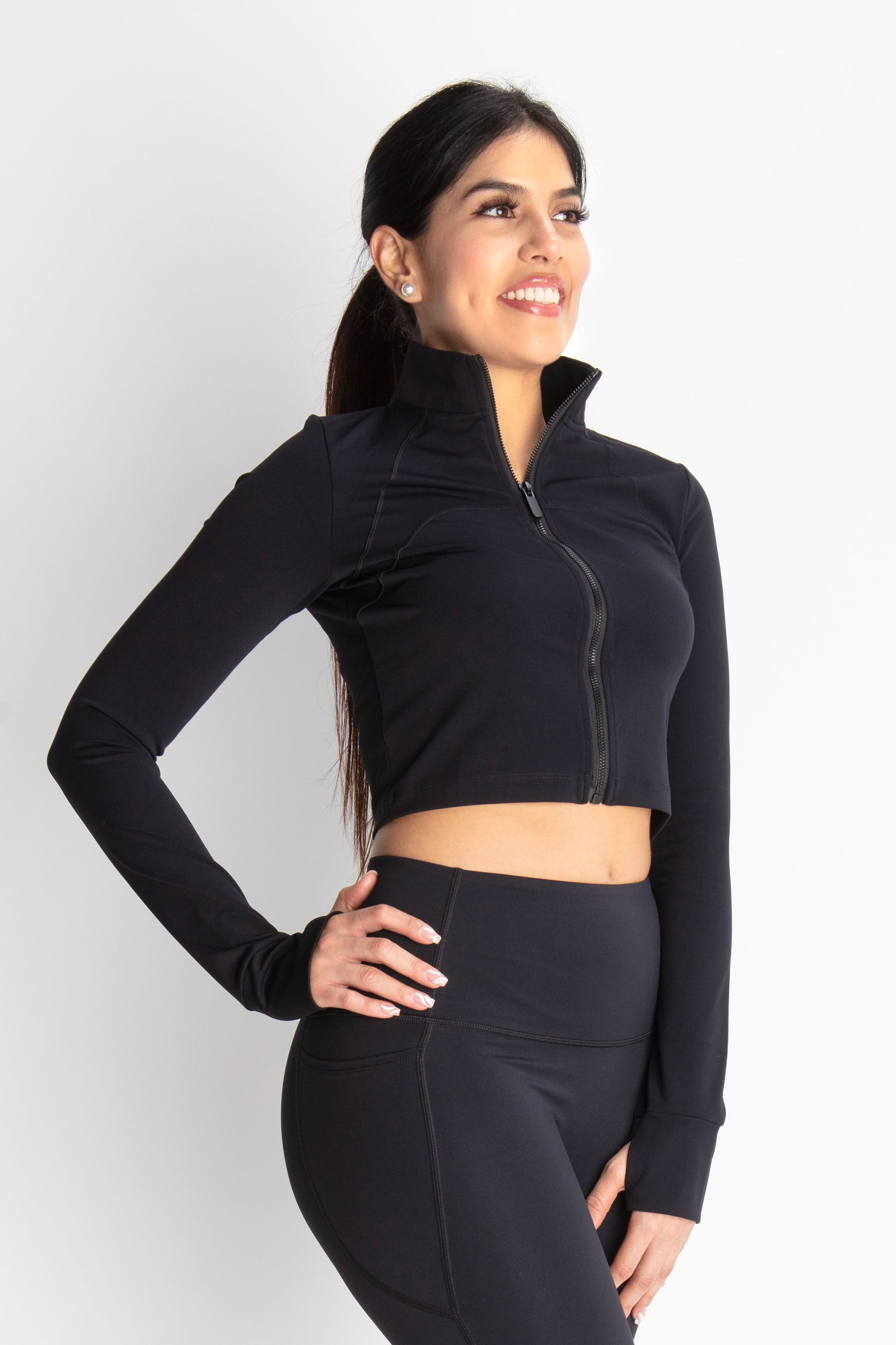 Cropped hot sale active jacket